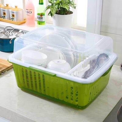 大型碗柜货架菜菜排水货架塑料