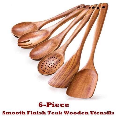 Wooden Spoons Teak Wooden Utensils Cooking Utensils Sets