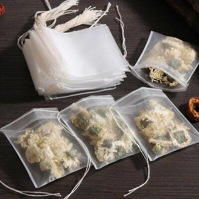 100 Pcs Disposable Tea Bags Filter Bags for Tea Infuser with
