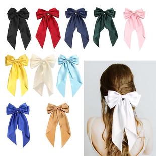 hairpin female Headband Red accessories tie hair clip bow