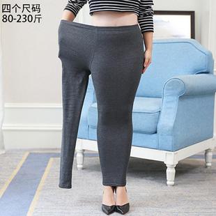 Elastic cotton Tights Leggings Fat 棉高弹素色内搭裤 Women