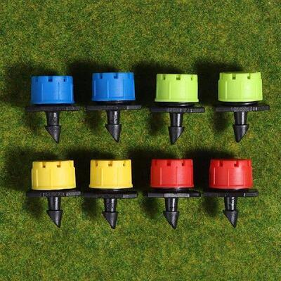 100Pcs 8 Hole Adjustable Irrigation Dripper Sprinkler