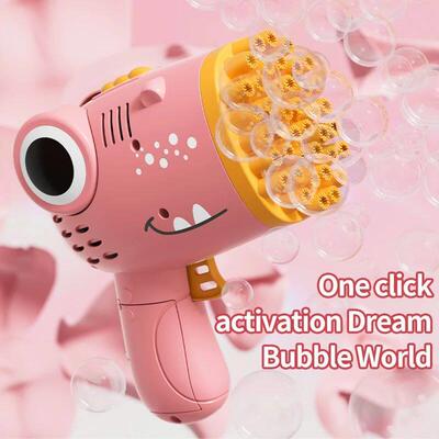40 Holes Dinosaur Bubble Gun Handheld Fully Automatic Bubble