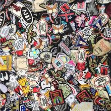50PCs Mixed Iron On and Sew-On Patches For Clothing Embroide