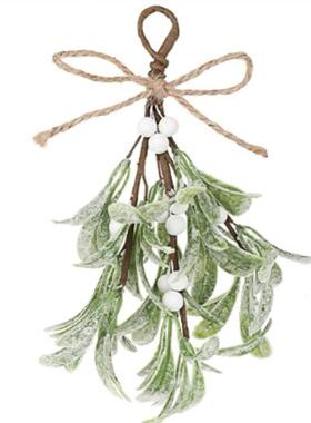 Artificial Hanging Christmas Mistletoe Holiday Home Decor 23