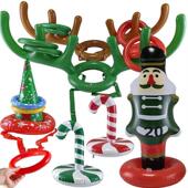 Games Reindeer Ring Christmas Toss Inflatable Antler Candy