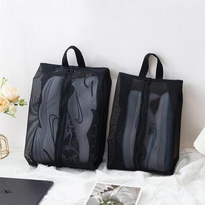 Outdoor hand-held mesh shoe bag 户外手提网纱鞋袋
