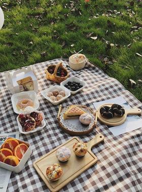 Outdoor Thicken Pad Blanket Camping Beach Plaid Picnic Mat