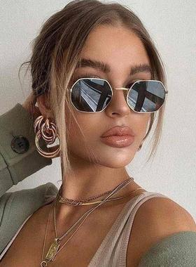 Fashion Small Frame Square Sunglasses Woman Brand Designer M