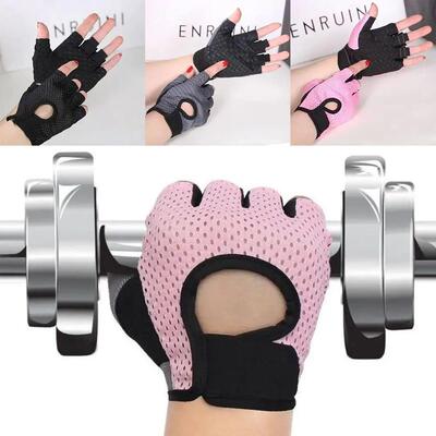Gym Training Cycling Fingerless Gloves Non-slip Bodybuilding