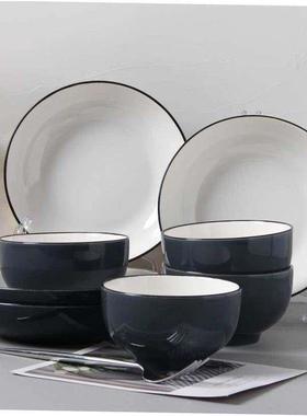 18-piece set of bowls and plates set of ceramic bowls and 1