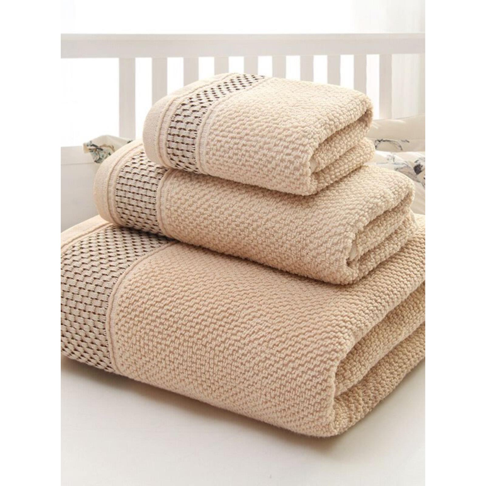 Cotton Bath Towel 3 Set Home Hotel towels 纯棉毛巾浴巾三件套