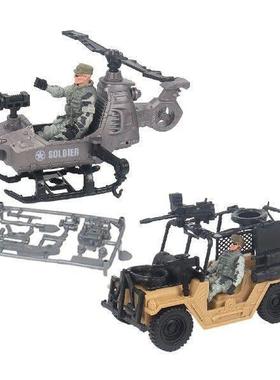 5Pcs Jungle War Training Scene Accessories Mini Soldier