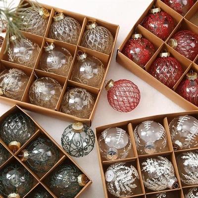 1box Christmas Balls Christmas Tree Ornaments Ball Xmas Hang