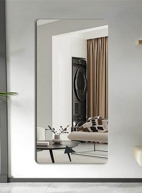 With gum mirror sticker wall soft mirror wallpaper