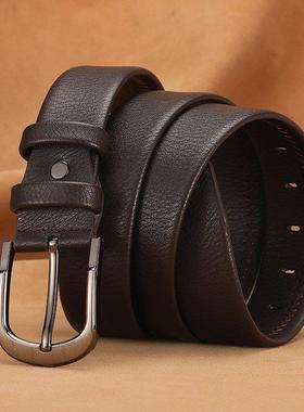 Mens Waist Belt Men Belts Leather Man For Jeans Black Male