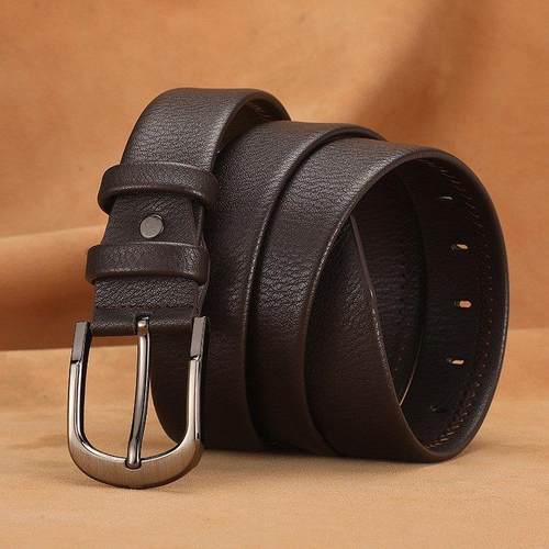 Mens Waist Belt Men Belts Leather Man For Jeans Black Male