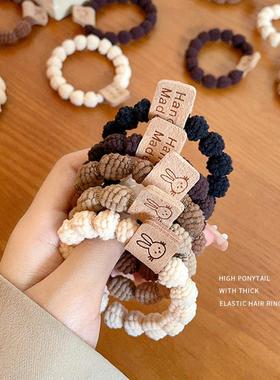 Tie hair band female simple tie hair rubber band发带