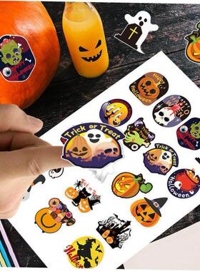 Halloween gift seal stickers with cartoon decorations skulls