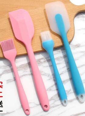 baking tools large integrated silicone scraper scoop nougat