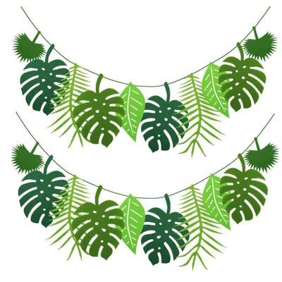Turtle Leaf Decor Hawaii Party Happy Summer Birthday Party D