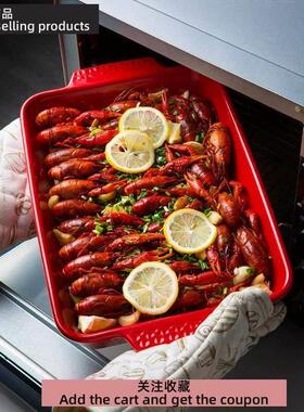 baking tray ceramic cheese casserole oven western food dish