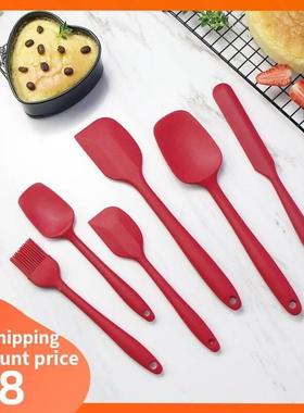 Spatula Silicone Scrapers Spoon Cake Cooking Baking Tool Set