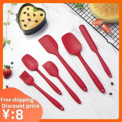 Spatula Silicone Scrapers Spoon Cake Cooking Baking Tool Set