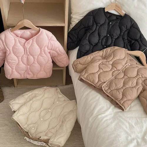 Campus Style Children Down Cotton Outerwear Boys Girls Autum