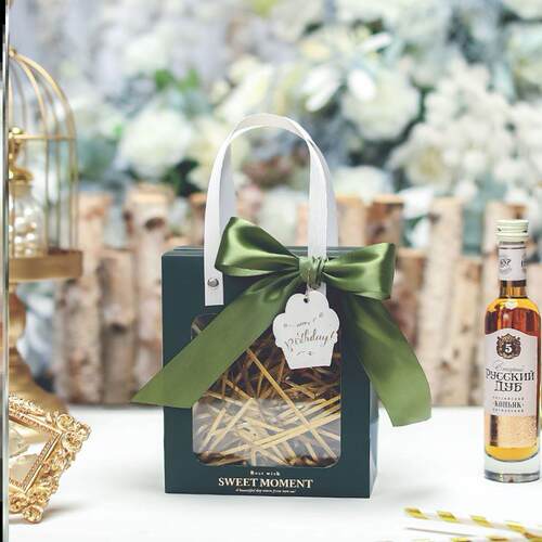 Gift bag senior sense birthday transparent packaging box