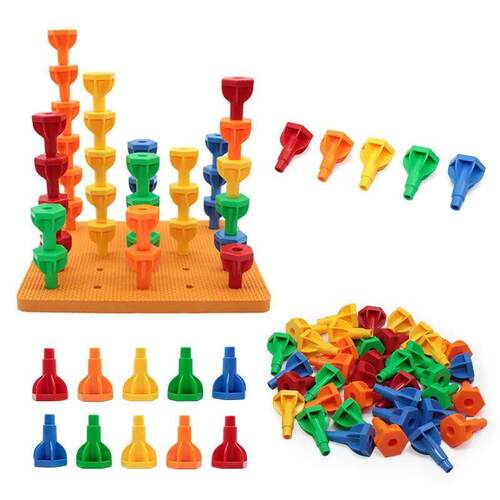 Children Stacking Blocks Montessori Toys Early Education Lar