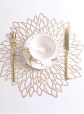 PVC placemat hibiscus flower table mat non-slip insulation