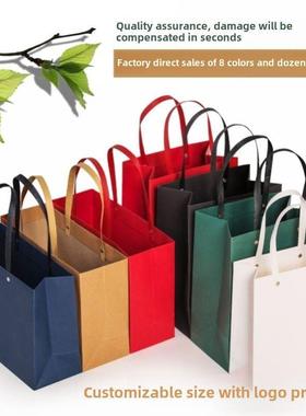 happy birthday gift bag牛皮纸手提袋高档卡纸牛皮纸袋服装化妆