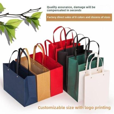 happy birthday gift bag牛皮纸手提袋高档卡纸牛皮纸袋服装化妆