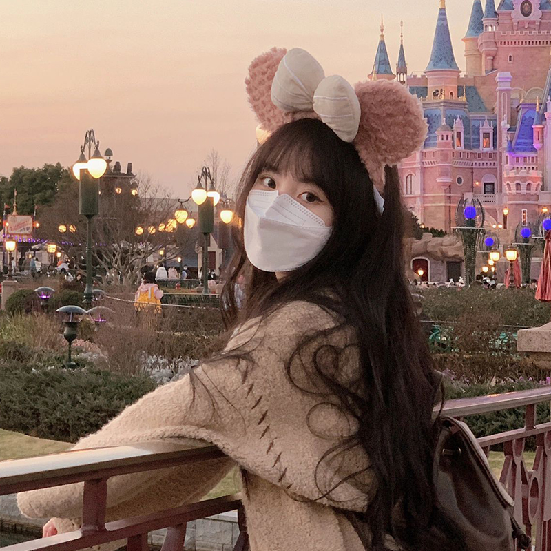 迪士尼雪莉玫达菲发箍游园拍照头饰米奇米妮公主款儿童成人头箍