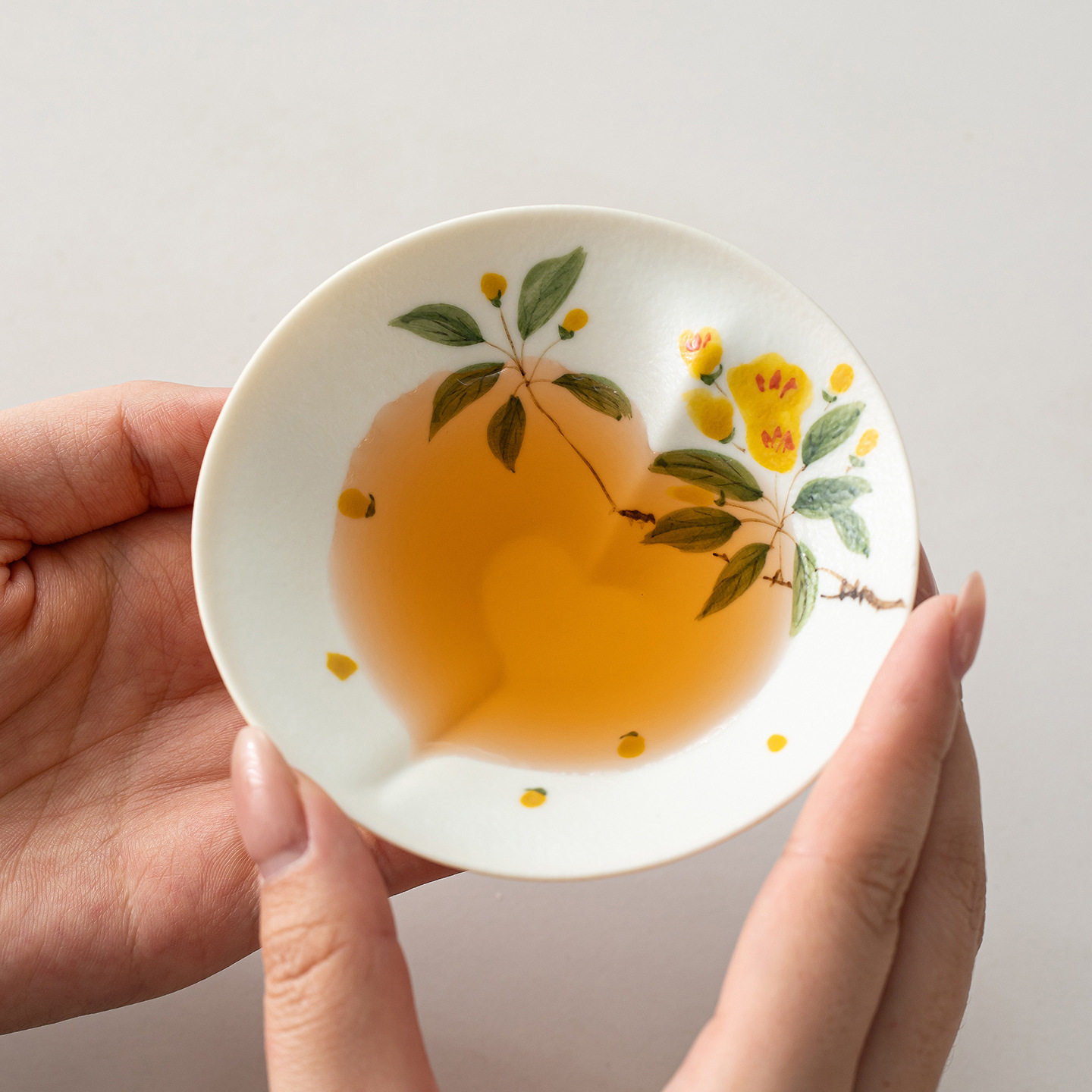 手绘爱心杯陶瓷主人杯茶杯个人单杯高档精致茶盏礼盒装品茗杯