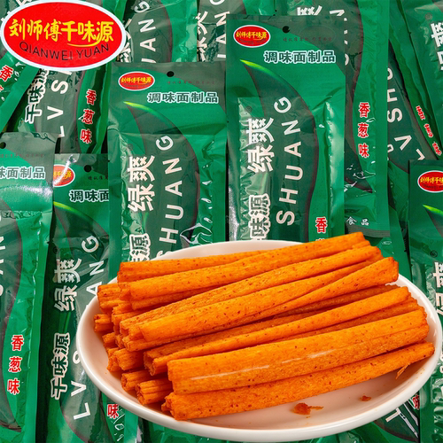 刘师傅千味源绿爽香葱味辣条