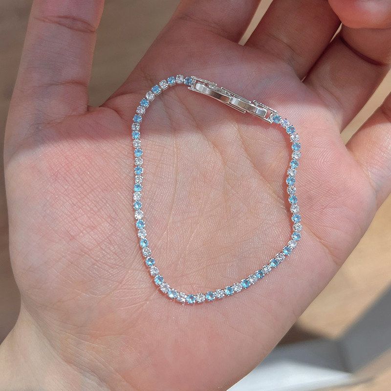 清冷百搭锆石手链手饰感月光时尚