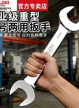 德力西电气超大号开口扳手大规格41双头扳手工业级加长34呆板子