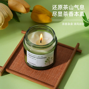 桂花香蜡烛薰高级伴手礼茶香淡香卧室香氛香薰家用室内持久熏香