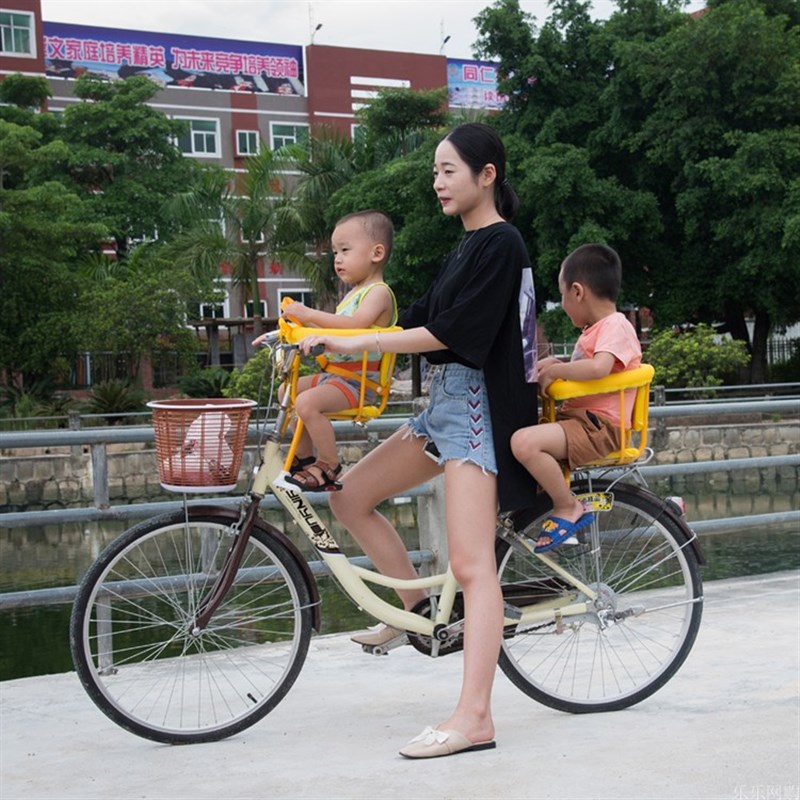 极速大号自行车两用座椅儿童挂单车前椅电动N车婴儿宝宝坐椅前后