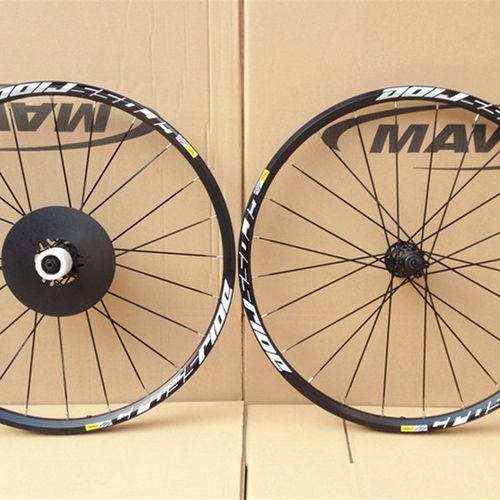 极速登山自行车桶轴 快拆q轮组破风车条培林花鼓轮组 26寸27.5寸2