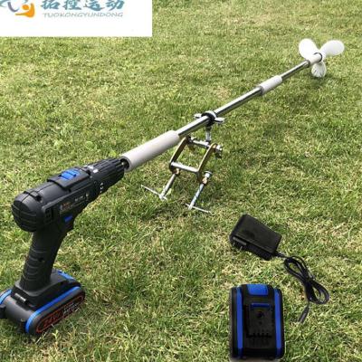 极速推进器船外机电动划桨橡皮艇马达手持K螺旋桨皮划艇充气船用
