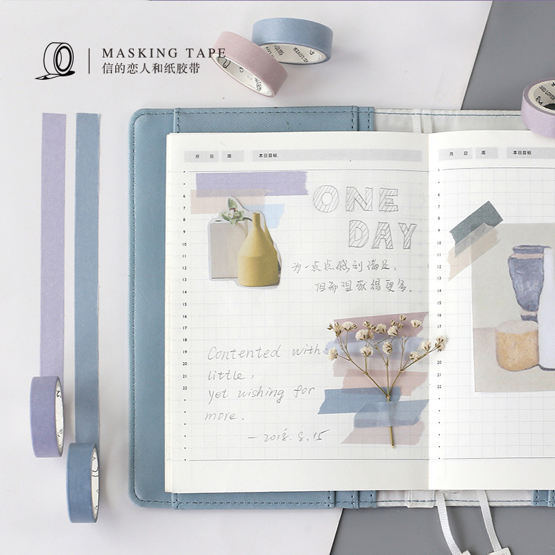 极速6 Pcs/lot Fall Decorative PBaper Green Pink Purple Washi