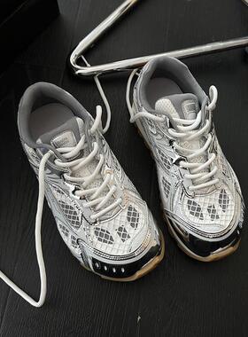 极速BAbO宝小姐鞋业复古小众拼色Y2K美式街头休闲网面运动鞋女鞋9