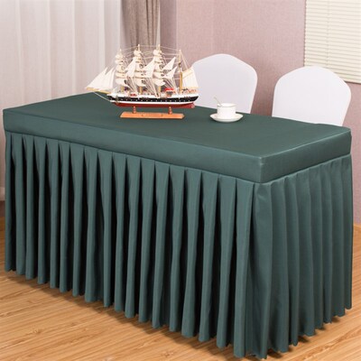 极速White tgablecloth cloth art conference room long table