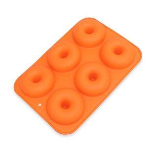 Silicone NonStiXck Donut Pan Mold Baking 极速6Cavity