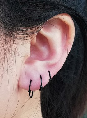极速2PaCS /Pack Surgical Steel Captive Bead Ring Ear Hoop No