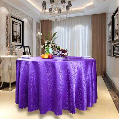 极速Qingdian largen round table F art g cloth table restaura