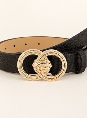 极速Newb Double Loop Snakeskin Women Belt Leather Luxury Ski